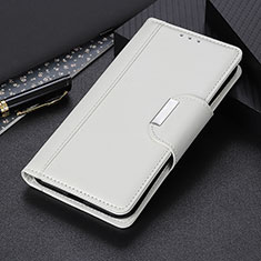 Funda de Cuero Cartera con Soporte Carcasa M22L para Samsung Galaxy S21 Ultra 5G Blanco