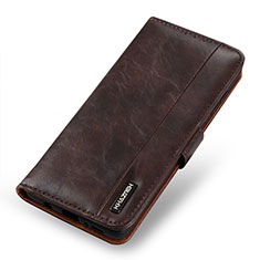 Funda de Cuero Cartera con Soporte Carcasa M25L para Samsung Galaxy S21 Plus 5G Marron