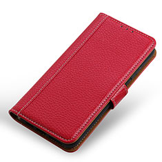 Funda de Cuero Cartera con Soporte Carcasa ML14 para Xiaomi Mi 11X Pro 5G Rojo