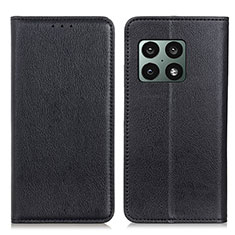 Funda de Cuero Cartera con Soporte Carcasa N01P para OnePlus 10 Pro 5G Negro