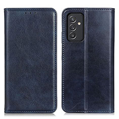 Funda de Cuero Cartera con Soporte Carcasa N01P para Samsung Galaxy A82 5G Azul