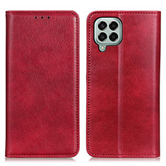 Funda de Cuero Cartera con Soporte Carcasa N01P para Samsung Galaxy M33 5G Rojo