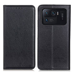 Funda de Cuero Cartera con Soporte Carcasa N01P para Xiaomi Mi 11 Ultra 5G Negro