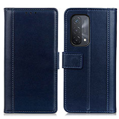 Funda de Cuero Cartera con Soporte Carcasa N02P para OnePlus Nord N200 5G Azul