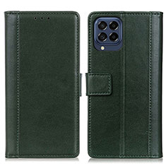 Funda de Cuero Cartera con Soporte Carcasa N02P para Samsung Galaxy M53 5G Verde