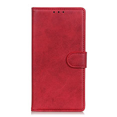 Funda de Cuero Cartera con Soporte Carcasa N03 para Huawei P40 Pro Rojo