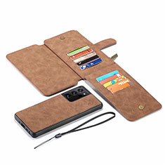 Funda de Cuero Cartera con Soporte Carcasa N03 para Samsung Galaxy Note 20 Ultra 5G Marron