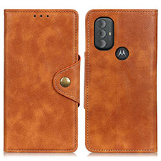 Funda de Cuero Cartera con Soporte Carcasa N03P para Motorola Moto G Power (2022) Marron