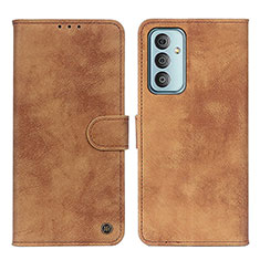 Funda de Cuero Cartera con Soporte Carcasa N03P para Samsung Galaxy M23 5G Marron