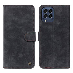 Funda de Cuero Cartera con Soporte Carcasa N03P para Samsung Galaxy M53 5G Negro