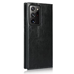 Funda de Cuero Cartera con Soporte Carcasa N04 para Samsung Galaxy Note 20 Ultra 5G Negro