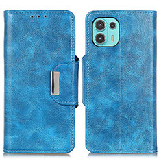 Funda de Cuero Cartera con Soporte Carcasa N04P para Motorola Moto Edge 20 Lite 5G Azul Cielo