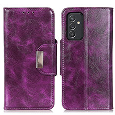 Funda de Cuero Cartera con Soporte Carcasa N04P para Samsung Galaxy A82 5G Morado