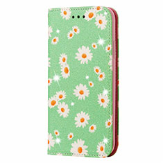 Funda de Cuero Cartera con Soporte Carcasa N05 para Samsung Galaxy Note 20 5G Menta Verde