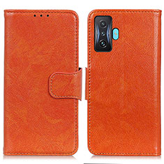 Funda de Cuero Cartera con Soporte Carcasa N05P para Xiaomi Poco F4 GT 5G Naranja