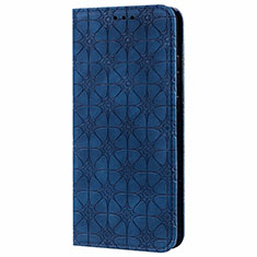 Funda de Cuero Cartera con Soporte Carcasa N06 para Samsung Galaxy Note 20 5G Azul
