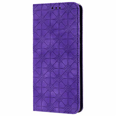 Funda de Cuero Cartera con Soporte Carcasa N06 para Samsung Galaxy Note 20 5G Morado