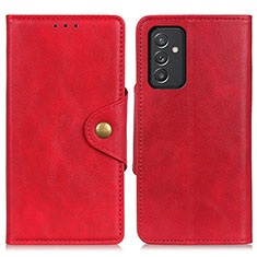 Funda de Cuero Cartera con Soporte Carcasa N06P para Samsung Galaxy A05s Rojo