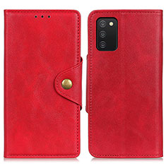 Funda de Cuero Cartera con Soporte Carcasa N06P para Samsung Galaxy M02s Rojo