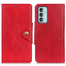 Funda de Cuero Cartera con Soporte Carcasa N06P para Samsung Galaxy M13 4G Rojo