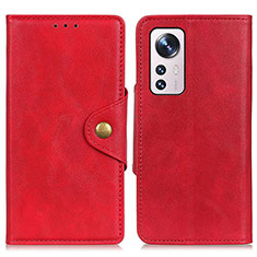 Funda de Cuero Cartera con Soporte Carcasa N06P para Xiaomi Mi 12 Lite 5G Rojo