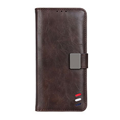 Funda de Cuero Cartera con Soporte Carcasa N07 para Huawei P40 Pro+ Plus Marron