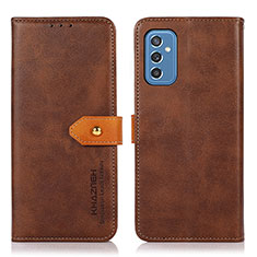 Funda de Cuero Cartera con Soporte Carcasa N07P para Samsung Galaxy M52 5G Marron