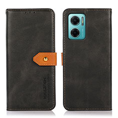 Funda de Cuero Cartera con Soporte Carcasa N07P para Xiaomi Redmi Note 11E 5G Negro