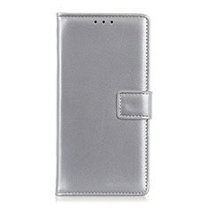 Funda de Cuero Cartera con Soporte Carcasa N08 para Huawei P40 Pro Plata