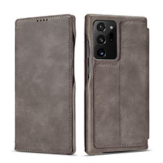 Funda de Cuero Cartera con Soporte Carcasa N09 para Samsung Galaxy Note 20 Ultra 5G Gris