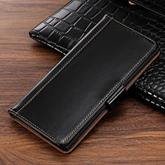 Funda de Cuero Cartera con Soporte Carcasa P01 para Samsung Galaxy Note 10 Negro