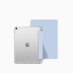 Funda de Cuero Cartera con Soporte Carcasa P04 para Apple iPad 10.2 (2021) Azul Cielo