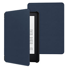 Funda de Cuero Cartera con Soporte Carcasa para Amazon Kindle 6 inch Azul