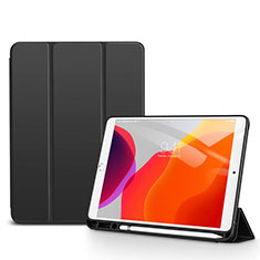 Funda de Cuero Cartera con Soporte Carcasa para Apple iPad 10.2 (2021) Negro