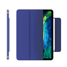 Funda de Cuero Cartera con Soporte Carcasa para Apple iPad Pro 12.9 (2021) Azul