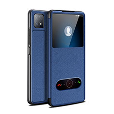 Funda de Cuero Cartera con Soporte Carcasa para Huawei Enjoy 20 5G Azul