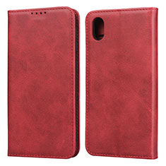 Funda de Cuero Cartera con Soporte Carcasa para Huawei Enjoy 8S Rojo