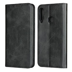 Funda de Cuero Cartera con Soporte Carcasa para Huawei Y7p Negro