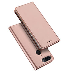 Funda de Cuero Cartera con Soporte Carcasa para OnePlus 5T A5010 Oro Rosa