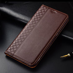 Funda de Cuero Cartera con Soporte Carcasa para OnePlus 7T Marron