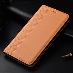 Funda de Cuero Cartera con Soporte Carcasa para OnePlus 7T Naranja