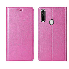 Funda de Cuero Cartera con Soporte Carcasa para Oppo A31 Rosa