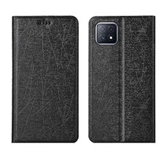 Funda de Cuero Cartera con Soporte Carcasa para Oppo A73 5G Negro