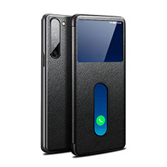 Funda de Cuero Cartera con Soporte Carcasa para Oppo F15 Negro