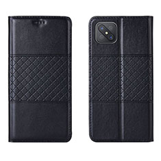 Funda de Cuero Cartera con Soporte Carcasa para Oppo Reno4 Z 5G Negro