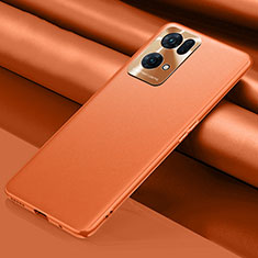 Funda de Cuero Cartera con Soporte Carcasa para Oppo Reno7 Pro 5G Naranja