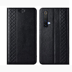 Funda de Cuero Cartera con Soporte Carcasa para Realme X50m 5G Negro