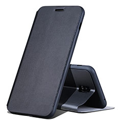 Funda de Cuero Cartera con Soporte Carcasa para Samsung Galaxy C7 (2017) Negro