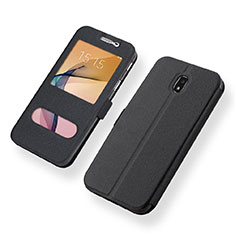 Funda de Cuero Cartera con Soporte Carcasa para Samsung Galaxy J5 (2017) Duos J530F Negro