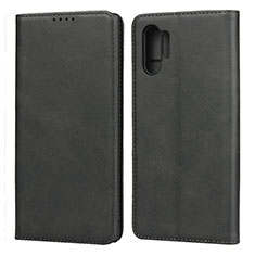 Funda de Cuero Cartera con Soporte Carcasa para Samsung Galaxy Note 10 Plus 5G Negro